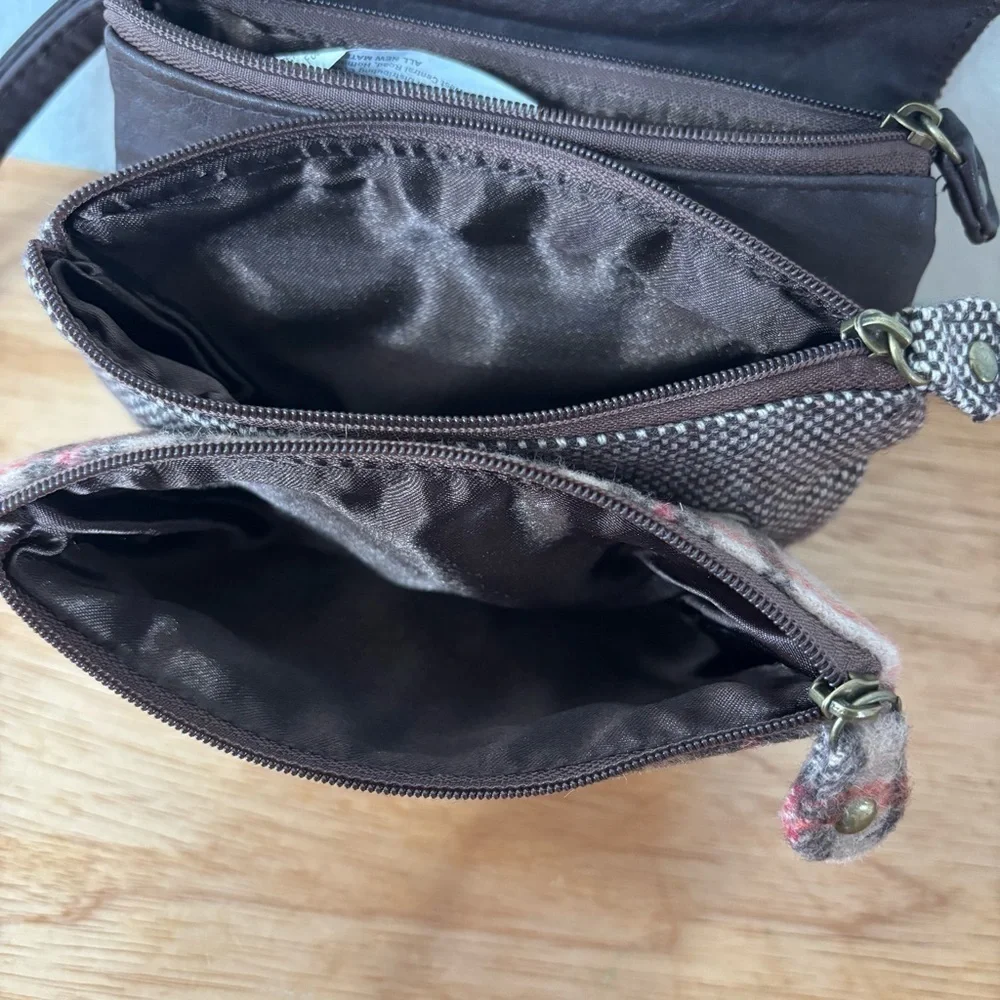 Icing Faux Leather Y2K Plaid Interchangeable Wristlet Coin Purse